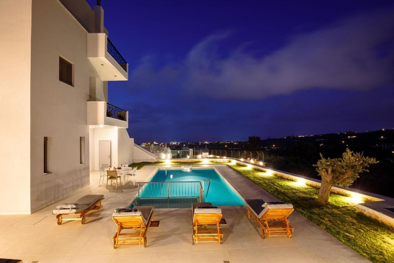 Apartment Tilio - New Apartment With Private Pool 1400M From The Beach Rethymno Exteriér fotografie