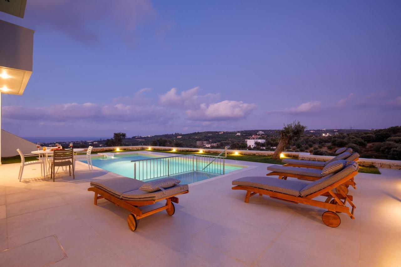 Apartment Tilio - New Apartment With Private Pool 1400M From The Beach Rethymno Exteriér fotografie